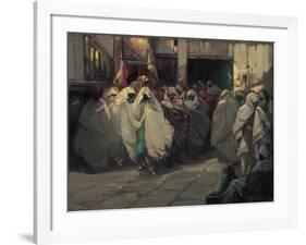 Tunisian Street Scene-Julius C. Rolshoven-Framed Giclee Print