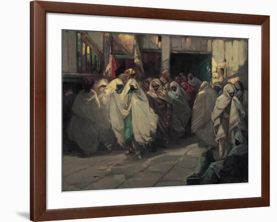 Tunisian Street Scene-Julius C. Rolshoven-Framed Giclee Print