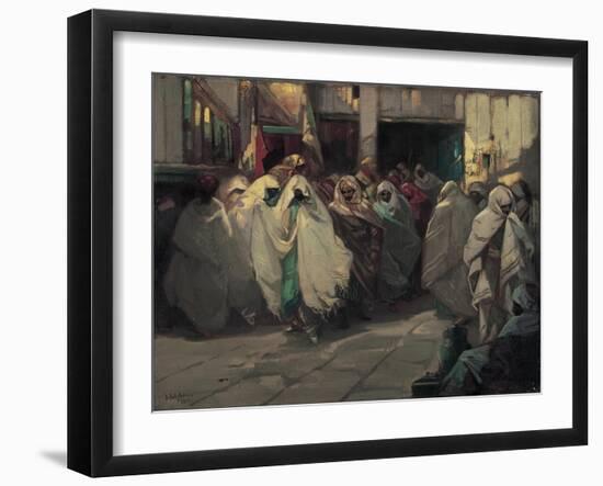 Tunisian Street Scene-Julius C. Rolshoven-Framed Giclee Print