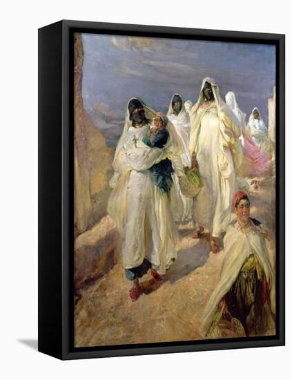 Tunisian Women-Edgar Bundy-Framed Stretched Canvas