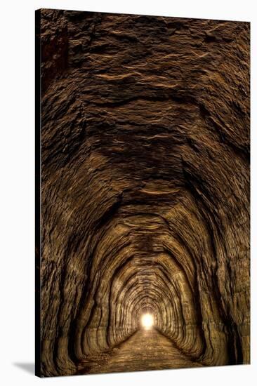 Tunnel 3 On Elroy To Sparta Bike Trail Wisconsin-Steve Gadomski-Stretched Canvas