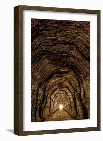 Tunnel 3 On Elroy To Sparta Bike Trail Wisconsin-Steve Gadomski-Framed Photographic Print