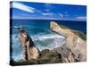 Tunnel Beach, Dunedin, New Zealand-David Wall-Stretched Canvas