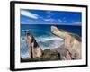 Tunnel Beach, Dunedin, New Zealand-David Wall-Framed Photographic Print