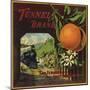 Tunnel Brand - San Fernando, California - Citrus Crate Label-Lantern Press-Mounted Art Print