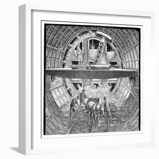 Tunnel Construction, 19th Century-Science Photo Library-Framed Photographic Print