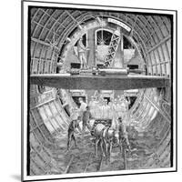 Tunnel Construction, 19th Century-Science Photo Library-Mounted Photographic Print