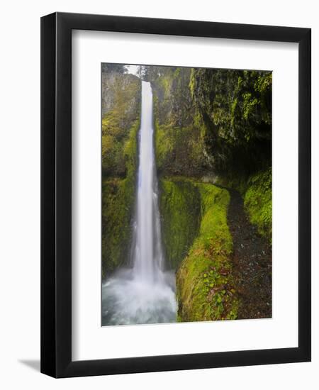 Tunnel Falls on Eagle Creek, Columbia Gorge, Oregon, USA-Gary Luhm-Framed Photographic Print