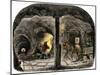 Tunnel in a California Mine, c.1850-null-Mounted Giclee Print