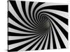 Tunnel Of Black And White Lines-iuyea-Stretched Canvas