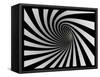 Tunnel Of Black And White Lines-iuyea-Framed Stretched Canvas