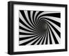 Tunnel Of Black And White Lines-iuyea-Framed Art Print