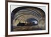 Tunnel of the Underground, Locomotive with Carriages, United Kingdom, 19th Century-null-Framed Giclee Print