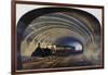 Tunnel of the Underground, Locomotive with Carriages, United Kingdom, 19th Century-null-Framed Giclee Print