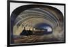 Tunnel of the Underground, Locomotive with Carriages, United Kingdom, 19th Century-null-Framed Giclee Print