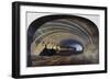 Tunnel of the Underground, Locomotive with Carriages, United Kingdom, 19th Century-null-Framed Giclee Print