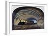 Tunnel of the Underground, Locomotive with Carriages, United Kingdom, 19th Century-null-Framed Giclee Print