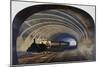 Tunnel of the Underground, Locomotive with Carriages, United Kingdom, 19th Century-null-Mounted Giclee Print