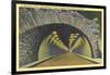 Tunnel on Columbia River Highway, Oregon-null-Framed Art Print