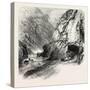 Tunnel on the St. Gothard Road, Near Andermatt, Switzerland, the Passes of the Alps, 19th Century-null-Stretched Canvas