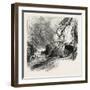 Tunnel on the St. Gothard Road, Near Andermatt, Switzerland, the Passes of the Alps, 19th Century-null-Framed Giclee Print