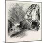 Tunnel on the St. Gothard Road, Near Andermatt, Switzerland, the Passes of the Alps, 19th Century-null-Mounted Giclee Print