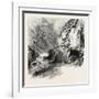 Tunnel on the St. Gothard Road, Near Andermatt, Switzerland, the Passes of the Alps, 19th Century-null-Framed Giclee Print