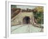 Tunnel Through Hillside-Vincent van Gogh-Framed Giclee Print