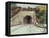 Tunnel Through Hillside-Vincent van Gogh-Framed Stretched Canvas