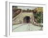 Tunnel Through Hillside-Vincent van Gogh-Framed Giclee Print