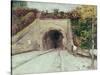 Tunnel Through Hillside-Vincent van Gogh-Stretched Canvas