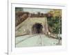 Tunnel Through Hillside-Vincent van Gogh-Framed Giclee Print