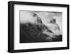 Tunnel View at Yosemite Winter Morning Snow Beautiful  Black White Valley Hills-Vincent James-Framed Photographic Print