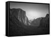 Tunnel View BW 2-Moises Levy-Framed Stretched Canvas