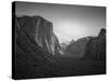 Tunnel View BW 2-Moises Levy-Stretched Canvas