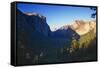 Tunnel View of the Yosemite Valley California-George Oze-Framed Stretched Canvas