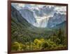 Tunnel View Sun Rays-John Gavrilis-Framed Photographic Print