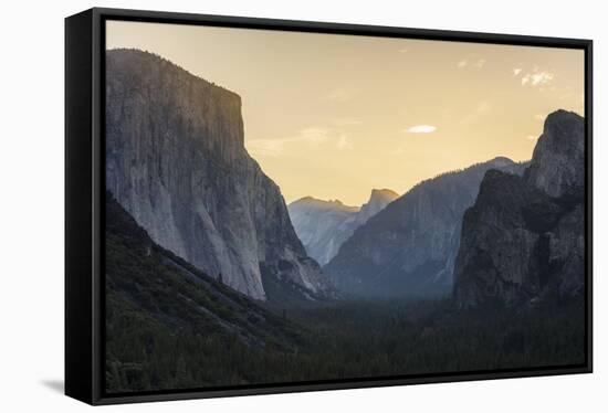 Tunnel View Yosemite National Park, California-Marco Isler-Framed Stretched Canvas