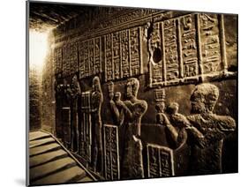 Tunnels at the Temple of Dendera, Egypt-Clive Nolan-Mounted Photographic Print