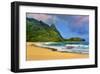 Tunnels Beach, Island of Kauai, Hawaii, USA-null-Framed Art Print