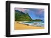 Tunnels Beach, Island of Kauai, Hawaii, USA-null-Framed Art Print