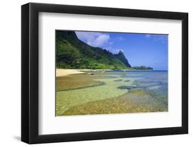 Tunnels Beach Kauai Hawaii-null-Framed Art Print