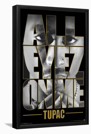 Tupac - All Eyes-Trends International-Framed Poster