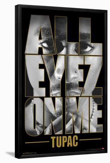 Tupac - All Eyes-Trends International-Framed Poster