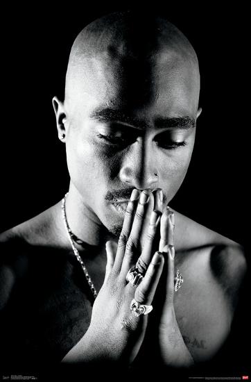 Tupac - Praying-null-Lamina Framed Poster