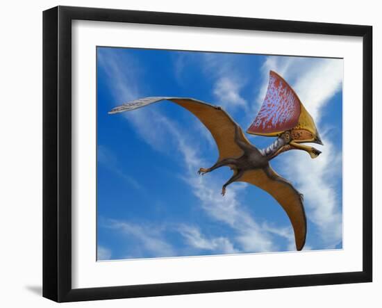 Tupandactylus Imperator, a Pterosaur from the Early Cretaceous Period-null-Framed Art Print
