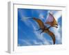 Tupandactylus Imperator, a Pterosaur from the Early Cretaceous Period-null-Framed Art Print