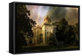 Tupelo Mississippi Courthouse-Jai Johnson-Framed Stretched Canvas