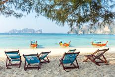 Traditional Fishing Longtail Boat at Angthong National Marine Park near Koh Samui, Thailand-tupikov-Photographic Print