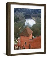 Turaida Castle by Gauja River, Sigulda, Latvia-Keren Su-Framed Photographic Print